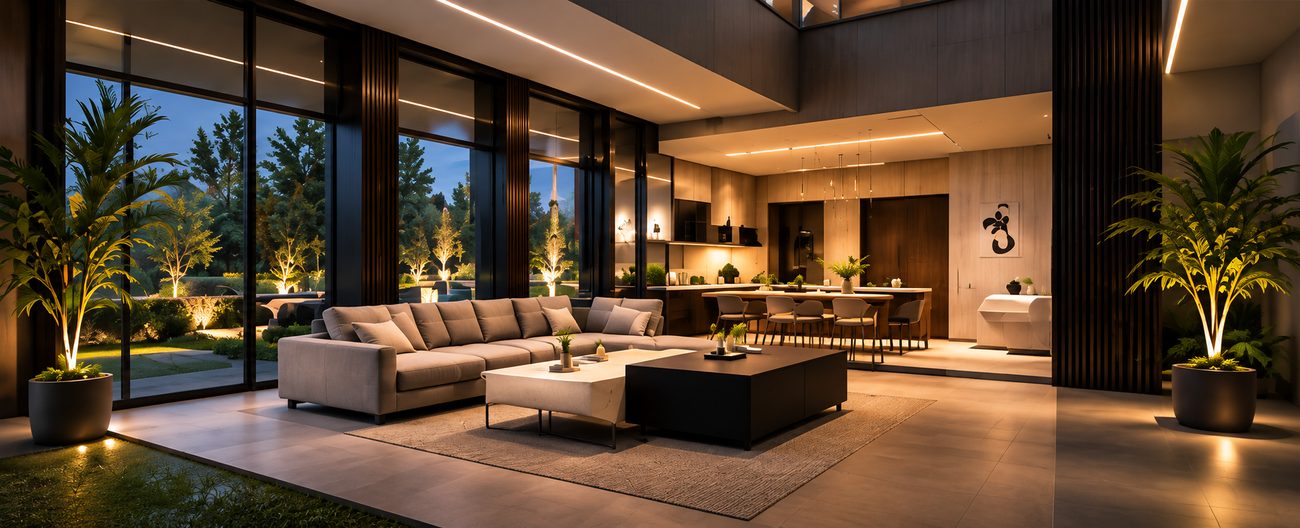 Residential Spaces lit by True Glow Inventions